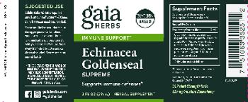 Gaia Herbs Echinacea Goldenseal Supreme - herbal supplement