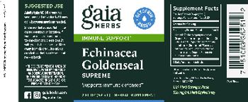 Gaia Herbs Echinacea Goldenseal Supreme - herbal supplement
