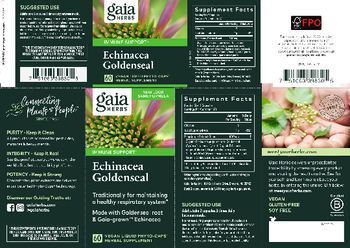 Gaia Herbs Echinacea Goldenseal - herbal supplement