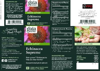Gaia Herbs Echinacea Supreme - herbal supplement