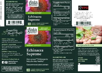 Gaia Herbs Echinacea Supreme - herbal supplement