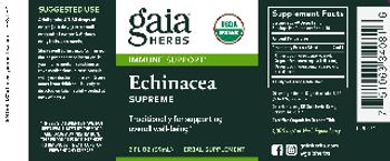 Gaia Herbs Echinacea Supreme - herbal supplement