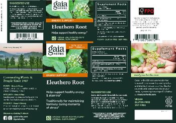 Gaia Herbs DailyWellness Eleuthero Root - supplement