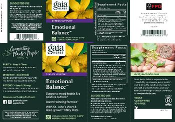 Gaia Herbs Emotional Balance - herbal supplement