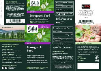 Gaia Herbs Fenugreek Seed - herbal supplement