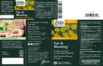 Gaia Herbs Gas & Bloating - herbal supplement