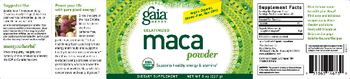 Gaia Herbs Gelatinized Maca Powder - supplement