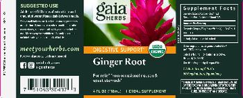 Gaia Herbs Ginger Root - herbal supplement