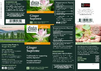 Gaia Herbs Ginger Supreme - herbal supplement
