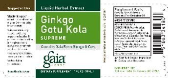 Gaia Herbs Ginkgo Gotu Kola Supreme - supplement
