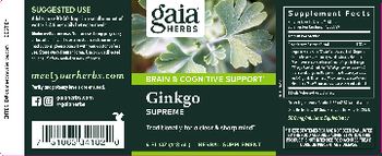Gaia Herbs Ginkgo Supreme - herbal supplement