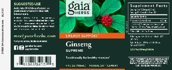 Gaia Herbs Ginseng Supreme - supplement