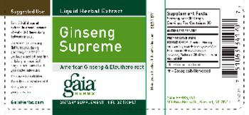 Gaia Herbs Ginseng Supreme - supplement