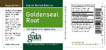 Gaia Herbs Goldenseal Root - supplement