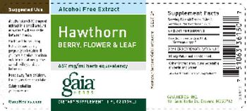 Gaia Herbs Hawthorn Berry, Flower & Leaf - supplement