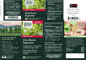 Gaia Herbs Hawthorne Supreme - herbal supplement