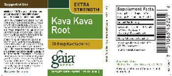 Gaia Herbs Kava Kava Root 50.0 mg Kavalactones - supplement