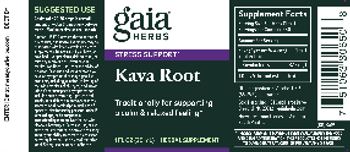 Gaia Herbs Kava Root - herbal supplement