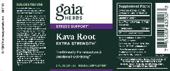 Gaia Herbs Kava Root Extra Strength - herbal supplement