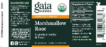 Gaia Herbs Marshmallow Root - herbal supplement