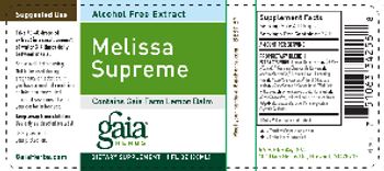 Gaia Herbs Melissa Supreme - supplement