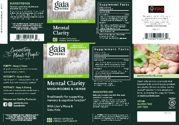 Gaia Herbs Mental Clarity - herbal supplement