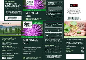 Gaia Herbs Milk Thistle Seed - herbal supplement