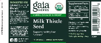 Gaia Herbs Milk Thistle Seed - herbal supplement