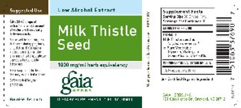 Gaia Herbs Milk Thistle Seed - supplement