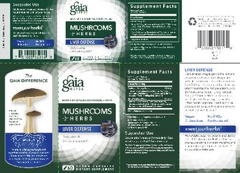 Gaia Herbs Mushrooms + Herbs Liver Defense - supplement