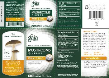 Gaia Herbs Mushrooms + Herbs Mental Clarity - supplement