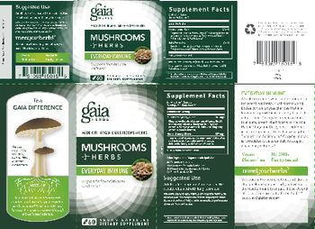 Gaia Herbs Mushrooms Herbs - supplement