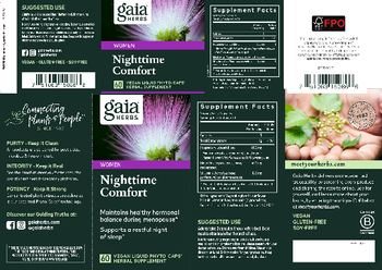 Gaia Herbs Nighttime Comfort - herbal supplement