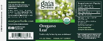 Gaia Herbs Oregano Leaf - herbal supplement
