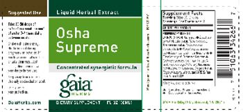 Gaia Herbs Osha Supreme - supplement