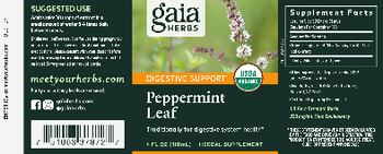 Gaia Herbs Peppermint Leaf - herbal supplement
