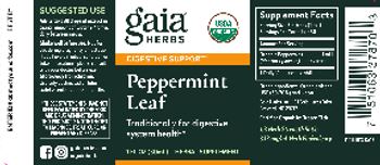 Gaia Herbs Peppermint Leaf - herbal supplement