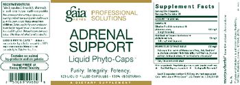 Gaia Herbs Professional Solutions Adrenal Support Liquid Phyto-Caps - supplement