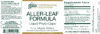 Gaia Herbs Professional Solutions Aller-Leaf Formula Liquid Phyto-Caps - supplement