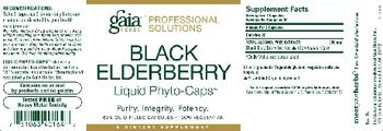 Gaia Herbs Professional Solutions Black Elderberry Liquid Phyto-Caps - supplement