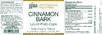 Gaia Herbs Professional Solutions Cinnamon Bark Liquid Phyto-Caps - supplement