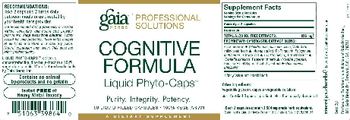 Gaia Herbs Professional Solutions Cognitive Formula Liquid Phyto-Caps - supplement
