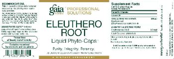Gaia Herbs Professional Solutions Eleuthero Root Liquid Phyto-Caps - supplement