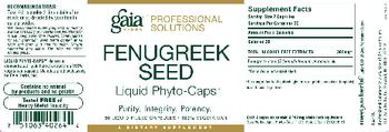 Gaia Herbs Professional Solutions Fenugreek Seed Liquid Phyto-Caps - supplement