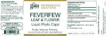 Gaia Herbs Professional Solutions Feverfew Leaf & Flower Liquid Phyto-Caps - supplement