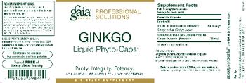 Gaia Herbs Professional Solutions Ginkgo Liquid Phyto-Caps - supplement