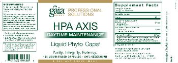 Gaia Herbs Professional Solutions HPA AXIS Daytime Maintenance Liquid Phyto-Caps - supplement