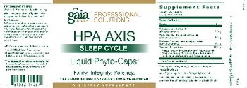Gaia Herbs Professional Solutions HPA AXIS Sleep Cycle Liquid Phyto-Caps - supplement