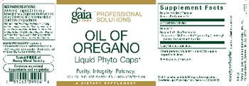 Gaia Herbs Professional Solutions Oil Of Oregano Liquid Phyto-Caps - supplement