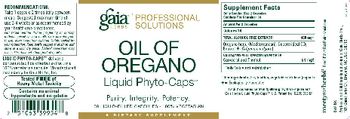 Gaia Herbs Professional Solutions Oil Of Oregano Liquid Phyto-Caps - supplement